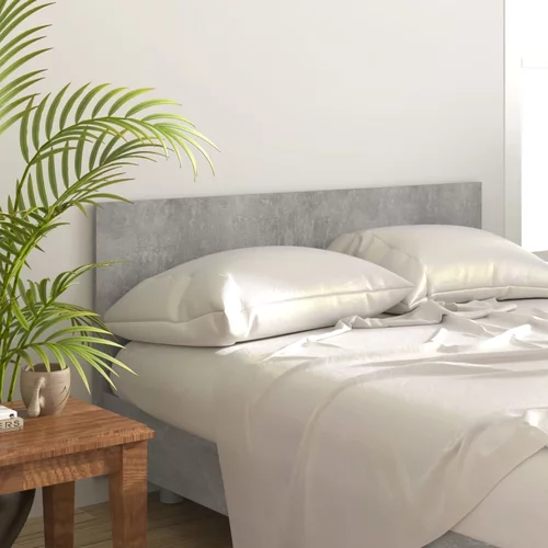 vidaXL Uzglavlje za krevet siva boja betona 160 x 1,5 x 80 cm drveno