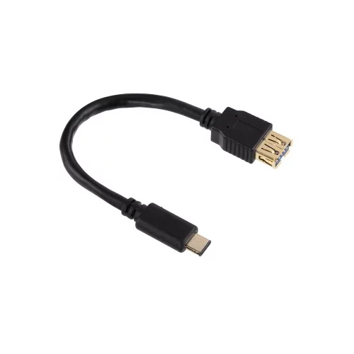 Hama USB Type-C - USB 3.0 kabel za prijenos podataka, 0,15m, crna