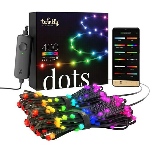 TWINKLY LED trak Dots (RGB, 20 m, črn) Cene