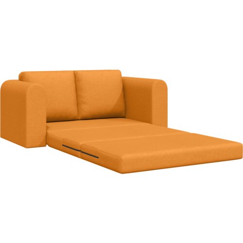 vidaXL Tla Kavč Postelja 2-v-1 Temno Rumena 148x71x83 cm Blago Cene