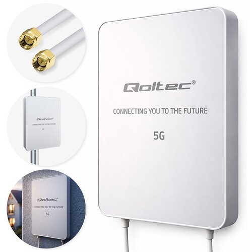 Qoltec Antena 5G LTE | 16dBi | kierunkowa | zewnętrzna | SMA | 3300-3800MHz | wodoodporna | 3m Cijene