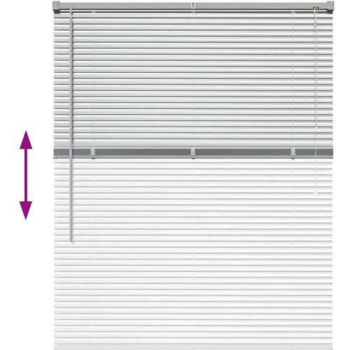  Zavjesa za prozor sa zavjesama Srebrna 105 x 130 cm Aluminij Slike