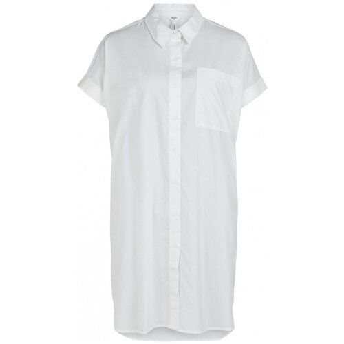 .OBJECT Topi & Bluze Dora Short Dress - Cloud Dancer Bela Cene