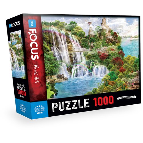 Puzzle 1000 delova FOREST AND WATERFALL BF288 Slike