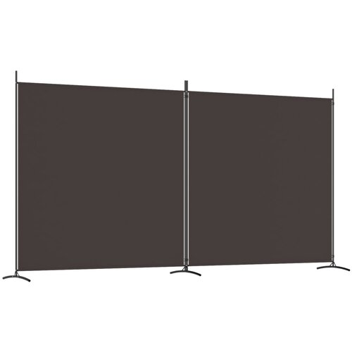 vidaXL Paravan 2-delni rjav 348x180 cm blago, (20594916) Cene