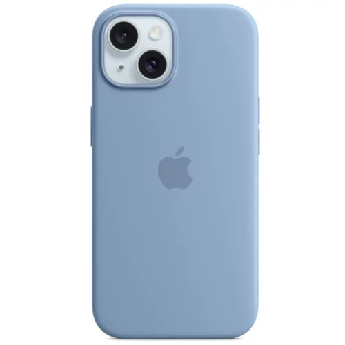 Apple original ovitek Silicon case za iPhone 15 - MagSafe - moder - MT0Y3ZM/A