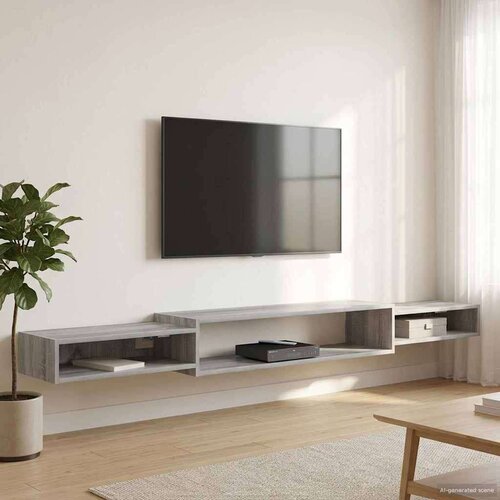 TV ormar za montažu na zid Zidna montaža Siva Sonoma - Siva Sonoma 220 cm Cijene
