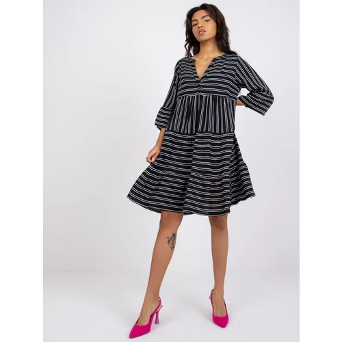 Sublevel Dress-D73771M30214C-black-white