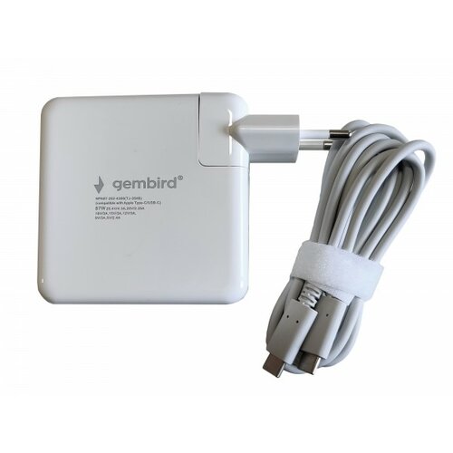 Gembird NPA87-202-4300 (TJ-354B Apple Type-C/USB-C) punjač za MacBook 87W-20,2V-4.3A, USB Type-C Cene