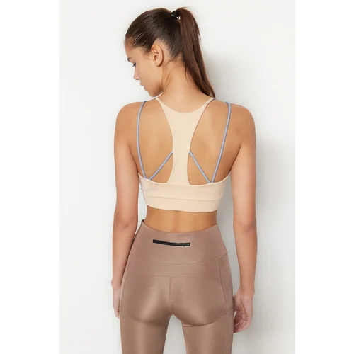 Trendyol Sports Bra - Ecru - Plain