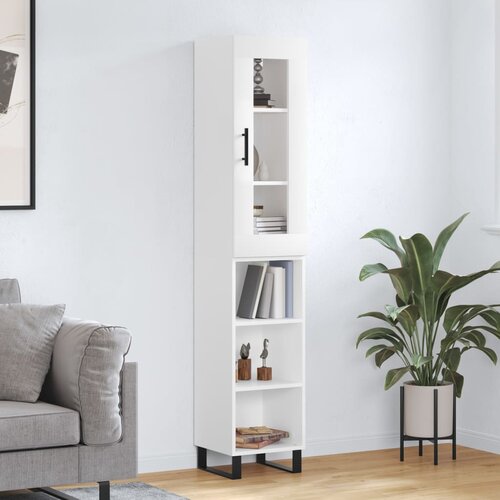 vidaXL Visoka komoda bijeli 34 5x34x180 cm od konstruiranog drva Cijene