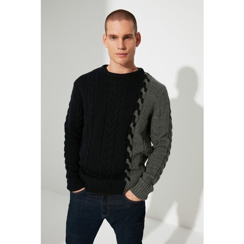 Trendyol Navy Blue Men's Crew Neck Slim Fit Knitwear Sweater Cijene