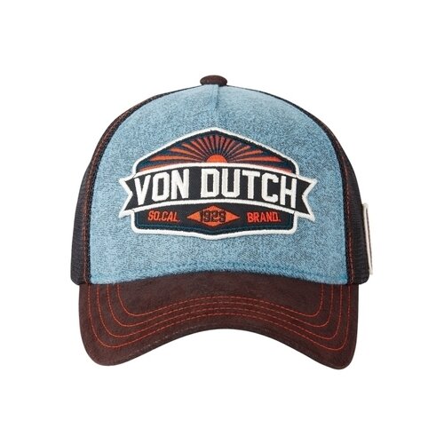 Von Dutch Kape s šiltom CASQUETTES IMITATION CUIR Modra Cene