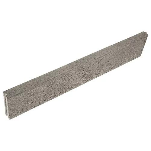 ZOBEC rubnjak zaobljeni (100 x 5 x 25 cm, sive boje, beton)