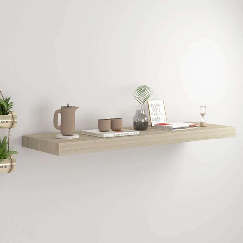 vidaXL plutajuća zidna polica boja hrasta 80 x 23,5 x 3,8 cm MDF Cijene