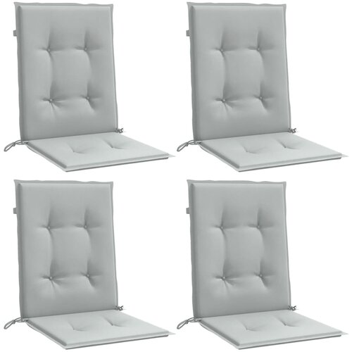  Jastuci za stolice 6 kom svjetlosivi 100x50x4 cm tkanina Slike