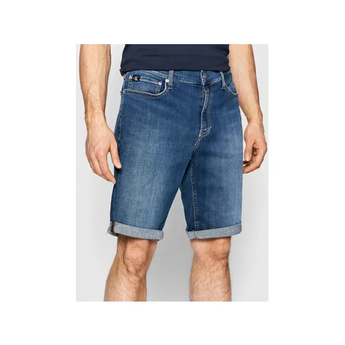 Calvin Klein Jeans Jeans kratke hlače J30J320527 Mornarsko modra Slim Fit