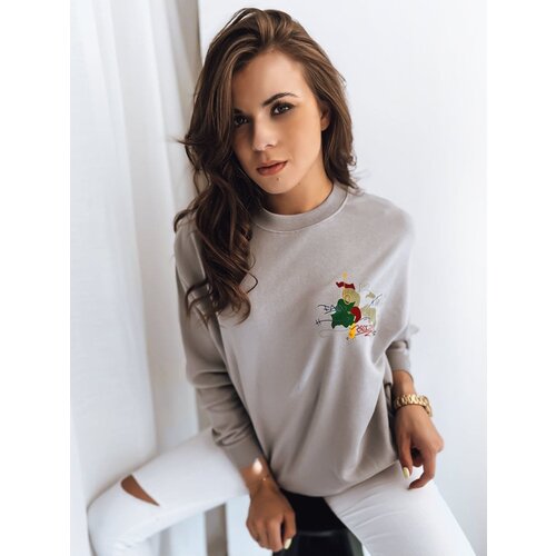 DStreet JAPANESE Women&amp;#039;s Oversize Sweatshirt Light Grey Z Slike