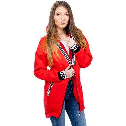 Glano Women's Stretched Sweatshirt - Red Slike