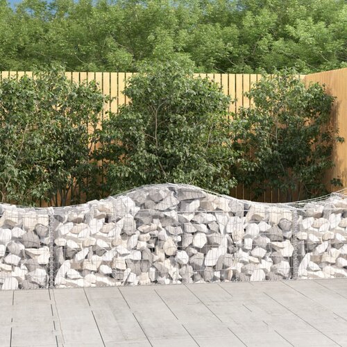 VidaXL Lučne gabionske ko&amp;scaron;are 15 kom 200x50x60/80 cm pocinčano željezo Slike
