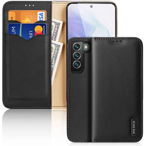 Etui ovitek Genuine Leather za Samsung Galaxy S22 + črn Cene