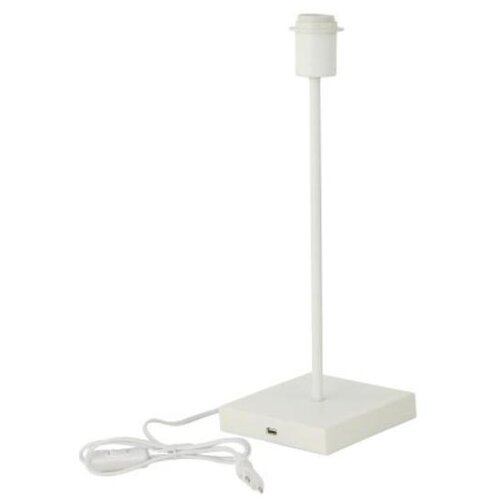  Stona lampa sa USB portom 1xE27/15W/230V bela Cene