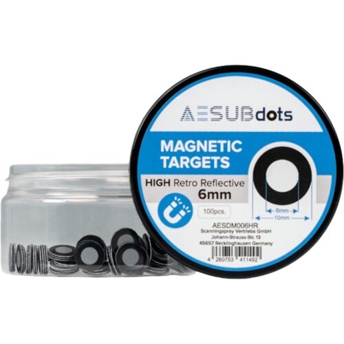 AESUB AESUBdots high retro reflective magnetic - 6 mm Cene