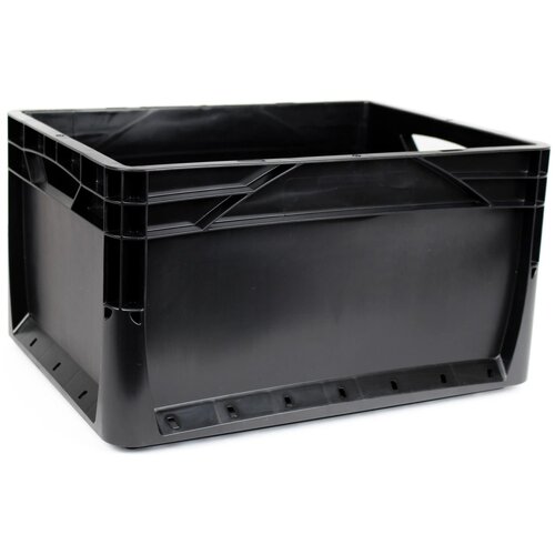 Eurobox-System Zaboj s polnimi stenami 40 x 30 x 22 cm črn Slike