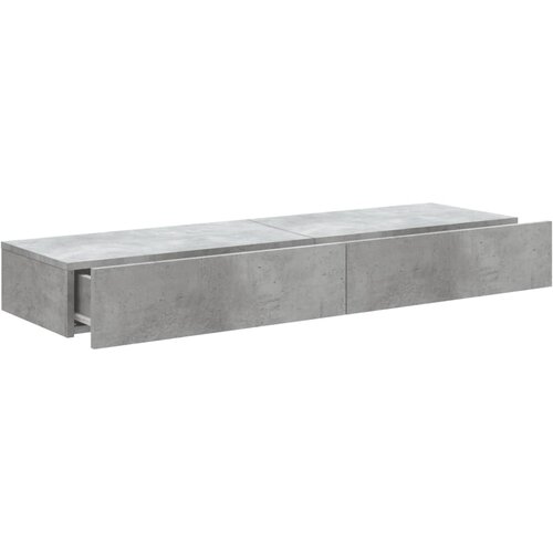  ormarići s LED svjetlima 2 kom Siva betona 60x35x15,5 cm Slike