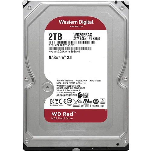 Wd HDD 2TB SATA3 256MB Red