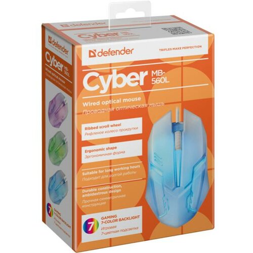 Defender Cyber MB-560L žični USB, 7 boja miš Slike