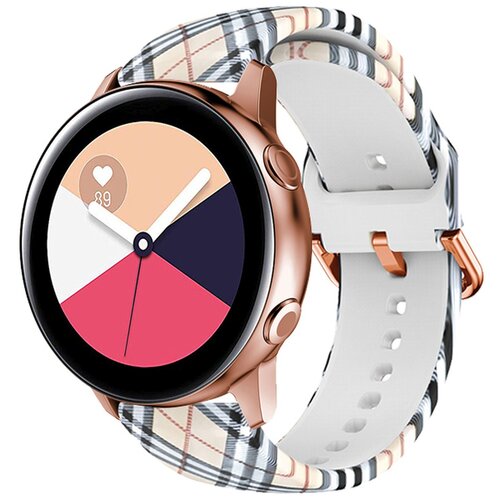 Cadorabo silikonski zapestni pas 22mm združljiv s samsung galaxy gear S3/Gear 2 v tiskanem oblikovanju kartice - nadomestni trak za huawei watch gt za, (20616065) Cene