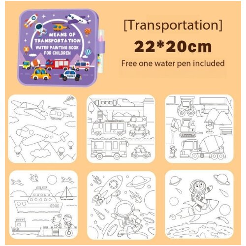  Vodna risalna knjigica - Več različic Transport Slike