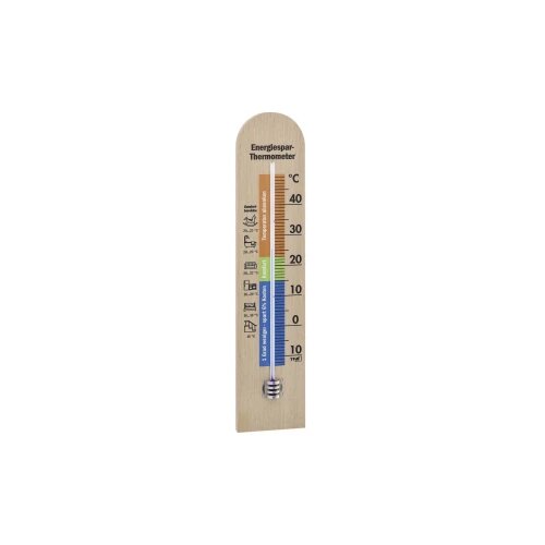 Tfa Dostmann &amp;Scaron;tedni termometar 12.1055.05 sa vrhovima za u&amp;scaron;tedu energije, od bukovog drveta Energiespar-Thermometer termometar prirodna Slike