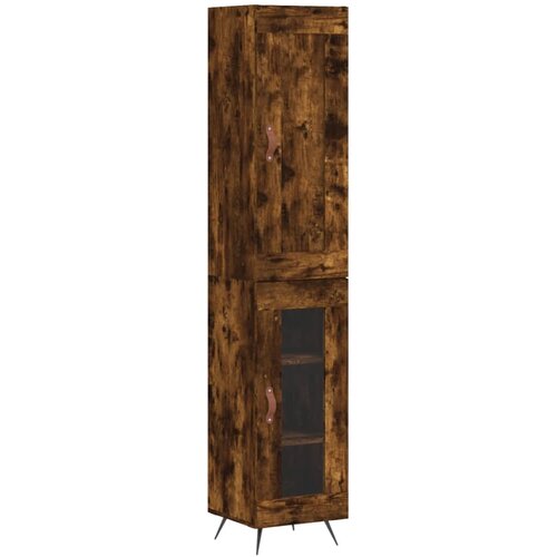 vidaXL Visoka omara dimljeni hrast 34,5x34x180 cm inženirski les, (20819288) Cene