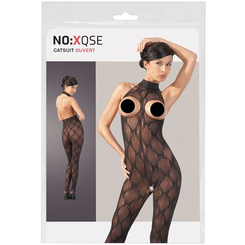 NO:XQSE - Čipkasti kombinezon, odprt na prsih (XL-XXL) Cene