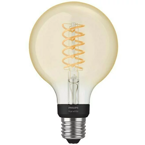Philips Hue LED žarulja White Filament (E27, 7 W, Topla bijela, G93, Može se prigušiti)