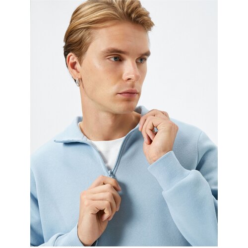 Koton Half-Zip Sweatshirt Standing Neck Long Sleeve Slike