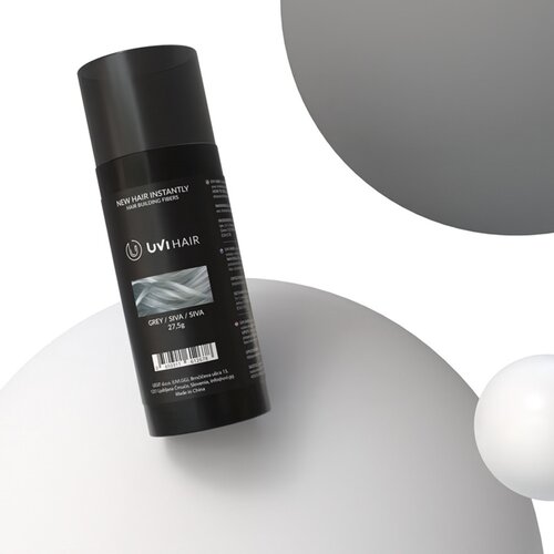 Uvi Hair lasna vlakna, GREY / Siva (veliki 27.5 g, do 50 nanosov) Cene