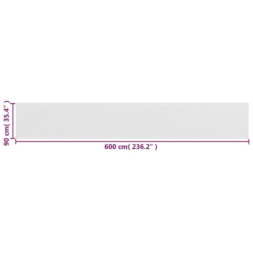  Za&amp;scaron;tita HDPE 90x600 cm Bijela Slike