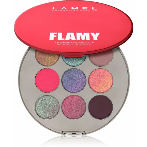 LAMEL Flamy Lumeneyes Palette paleta senčil za oči 9 g