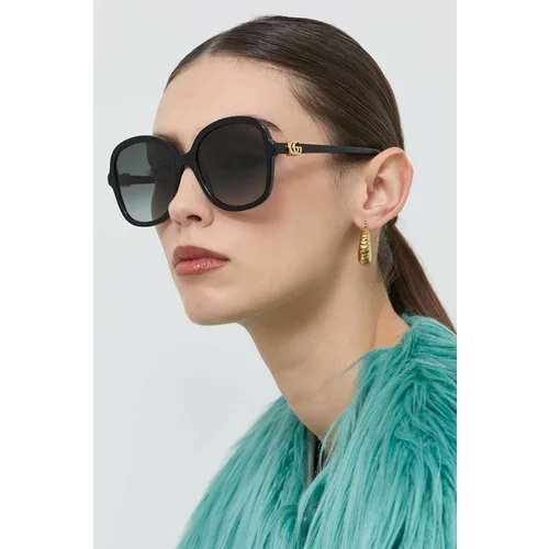 Gucci Sončna očala GG1178S ženska, črna barva