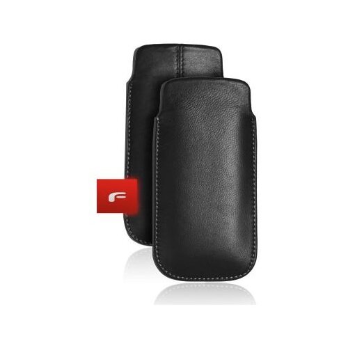 Univerzalna usnjena torbica Slim Deluxe 146x82mm - pravo usnje - črna Cene