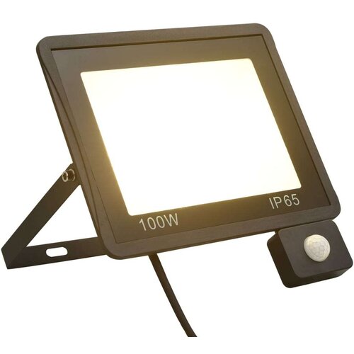 vidaXL LED reflektor s senzorjem 100 W toplo bel Cene