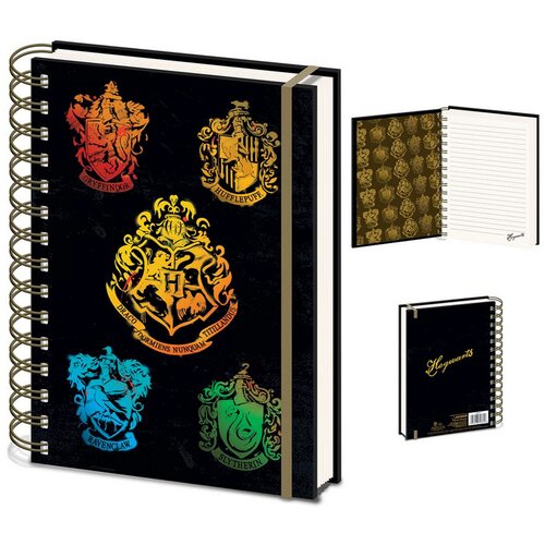 HARRY POTTER Colourful Crest Dark premium A5 beležka Pyramid Cene