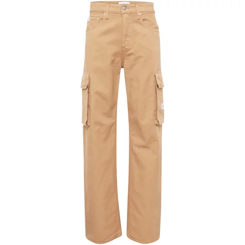 Calvin Klein Jeans Cargo hlače svijetlosmeđa