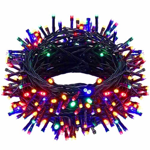 Springos lampice za bor 200 LED , vi&amp;scaron;ebojne Slike