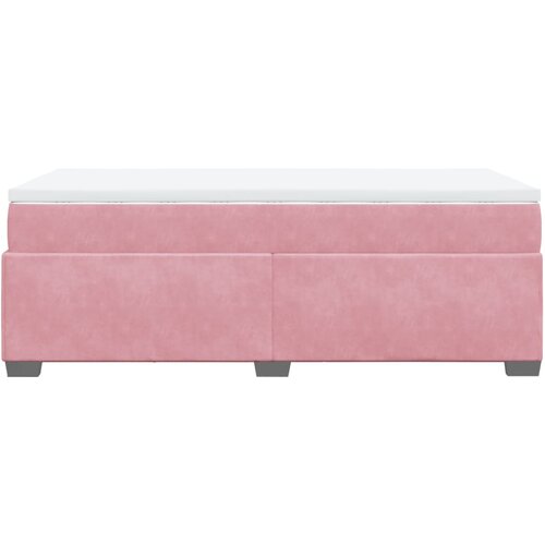 Box spring krevet s madracem ružičasti 80 x 200 cm bar&amp;scaron;unasti Slike