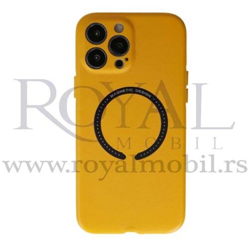  futrola magnetic design za iphone 13 pro (6.1) zuta Slike