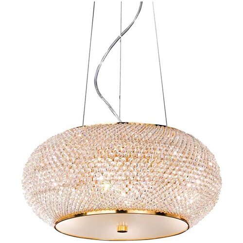 Ideal Lux kristalni luster na sajli pasha 6xE14/40W/230V prečnik 40 cm zlatna Cene